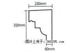 产品分解图型 - 檐口线，型号：SX311-YK-3，规格：230x310mm(3) - 潮州三象EPS建材 chaozhou.sx311.cc
